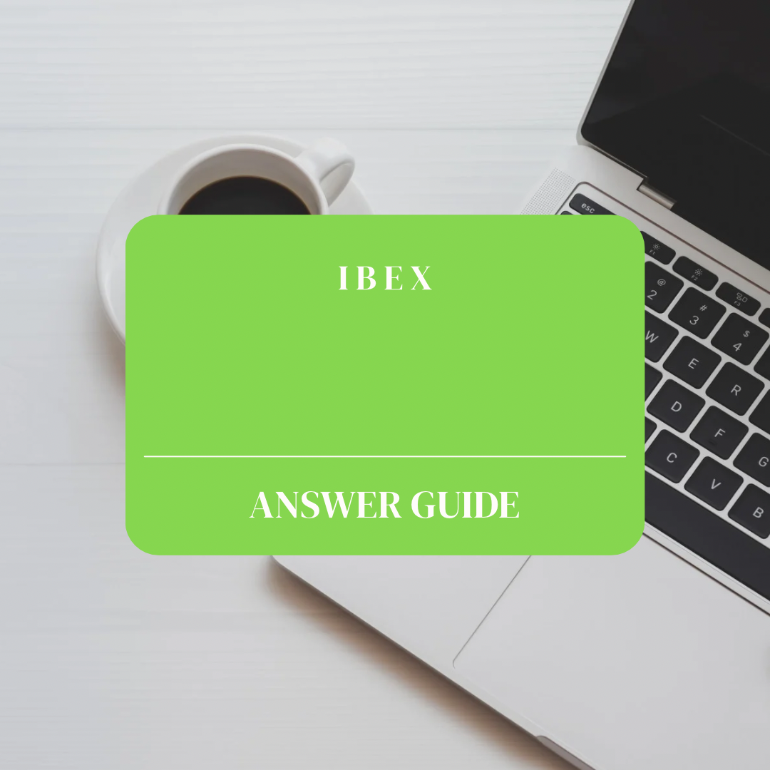 IBEX Answer Guide (Customer Service)