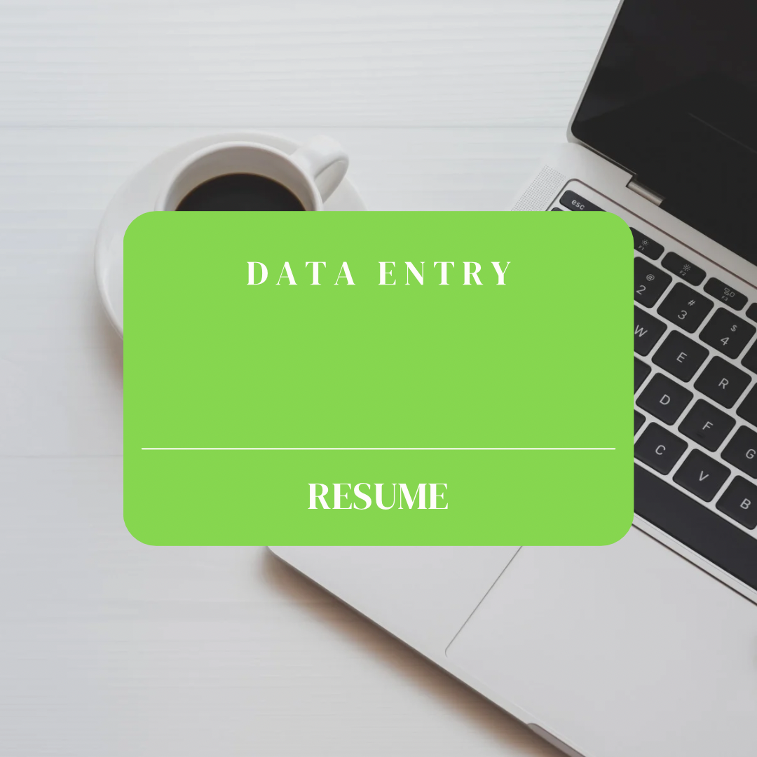 Data Entry Representative Resume Template
