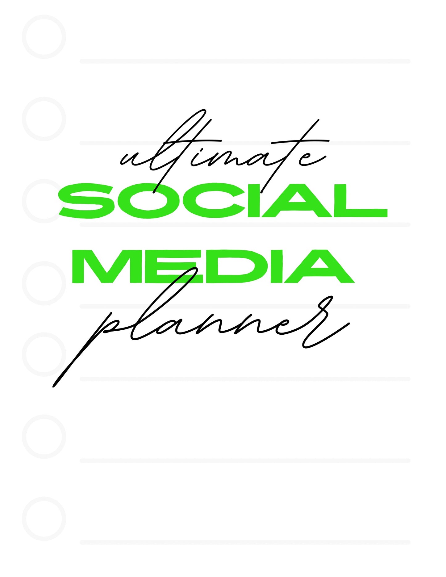 Ultimate Social Media Planner
